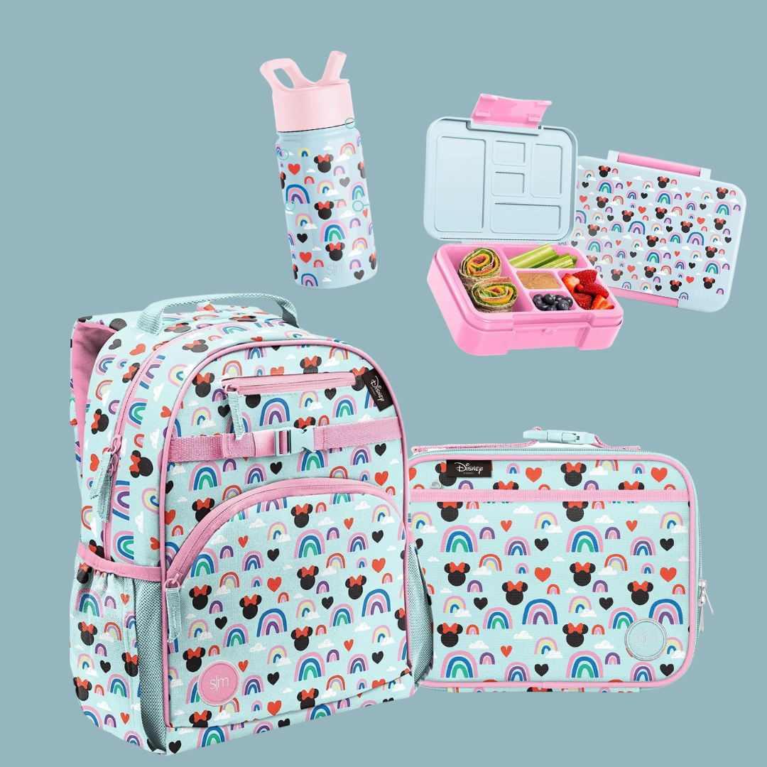 Set Escolar Minnie Arcoiris