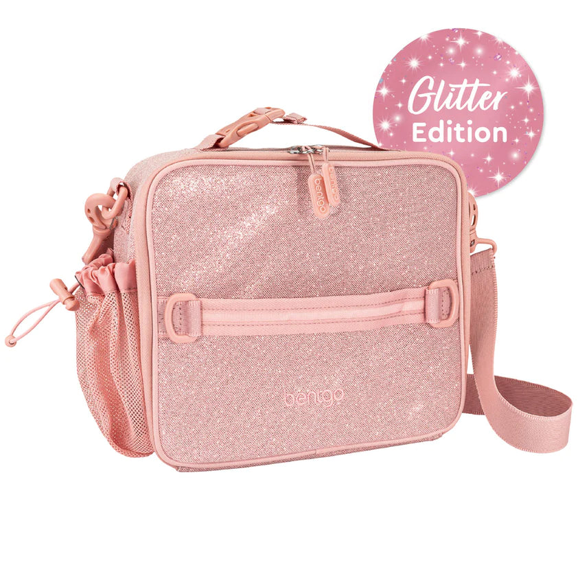 Lunch Bag Glitter Rosa